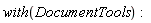 with(DocumentTools)