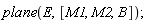 plane(E, [M1, M2, B]);
