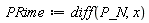 PRime := diff(P_N, x)