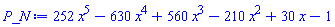 252*x^5-630*x^4+560*x^3-210*x^2+30*x-1