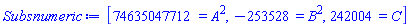 [74635047712 = A^2, -253528 = B^2, 242004 = C]