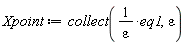 Xpoint := collect(eq1/epsilon, epsilon)