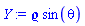 `&varrho;`*sin(theta)
