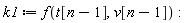k1 := f(t[n-1], v[n-1])