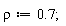 rho := .7;