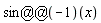 sin@@(-1)*x