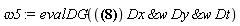 omega5 := evalDG((-u[]*u[1, 1]-u[1]^2+u[1, 2]-u[2, 2])*`&w`(`&w`(Dx, Dy), Dt))
