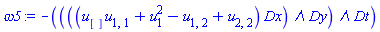 _DG([["biform", E, [3, 0]], [[[1, 2, 3], -u[]*u[1, 1]-u[1]^2+u[1, 2]-u[2, 2]]]])