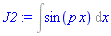 Int(sin(p*x), x)