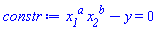 x__1^a*x__2^b-y = 0