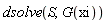 dsolve(S, G(xi))