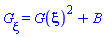 diff(G(xi), xi) = G(xi)^2+B