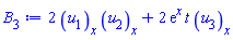 2*(diff(u[1](x, t), x))*(diff(u[2](x, t), x))+2*exp(x)*t*(diff(u[3](x, t), x))