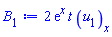 2*exp(x)*t*(diff(u[1](x, t), x))
