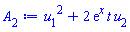 u[1](x, t)^2+2*exp(x)*t*u[2](x, t)