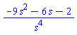 (-9*s^2-6*s-2)/s^4