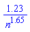 1.23/n^1.65