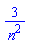 3/n^2