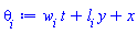 t*w[i]+y*l[i]+x