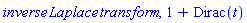 inverse*Laplace*transform, 1+Dirac(t)