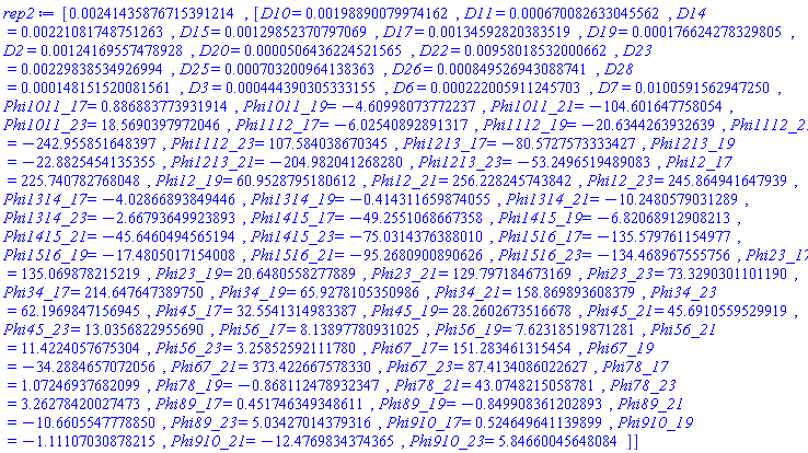 [0.241435876715391214e-2, [D10 = HFloat(0.001988900799741625), D11 = HFloat(6.700826330455615e-4), D14 = HFloat(0.0022108174875126335), D15 = HFloat(0.001298523707970689), D17 = HFloat(0.0013459282038351902), D19 = HFloat(1.7662427832980496e-4), D2 = HFloat(0.0012416955747892842), D20 = HFloat(5.0643622452156546e-5), D22 = HFloat(0.009580185320006616), D23 = HFloat(0.0022983853492699385), D25 = HFloat(7.03200964138363e-4), D26 = HFloat(8.495269430887406e-4), D28 = HFloat(1.481515200815612e-4), D3 = HFloat(4.443903053331545e-4), D6 = HFloat(2.2200591124570294e-4), D7 = HFloat(0.01005915629472498), Phi1011_17 = HFloat(0.886883773931914), Phi1011_19 = HFloat(-4.609980737722373), Phi1011_21 = HFloat(-104.60164775805397), Phi1011_23 = HFloat(18.5690397972046), Phi1112_17 = HFloat(-6.025408928913167), Phi1112_19 = HFloat(-20.634426393263894), Phi1112_21 = HFloat(-242.95585164839656), Phi1112_23 = HFloat(107.58403867034505), Phi1213_17 = HFloat(-80.57275733334271), Phi1213_19 = HFloat(-22.882545413535468), Phi1213_21 = HFloat(-204.98204126827963), Phi1213_23 = HFloat(-53.249651948908294), Phi12_17 = HFloat(225.74078276804795), Phi12_19 = HFloat(60.952879518061174), Phi12_21 = HFloat(256.2282457438418), Phi12_23 = HFloat(245.86494164793925), Phi1314_17 = HFloat(-4.028668938494458), Phi1314_19 = HFloat(-0.4143116598740555), Phi1314_21 = HFloat(-10.248057903128945), Phi1314_23 = HFloat(-2.6679364992389254), Phi1415_17 = HFloat(-49.255106866735815), Phi1415_19 = HFloat(-6.820689129082128), Phi1415_21 = HFloat(-45.64604945651936), Phi1415_23 = HFloat(-75.03143763880095), Phi1516_17 = HFloat(-135.5797611549774), Phi1516_19 = HFloat(-17.480501715400774), Phi1516_21 = HFloat(-95.26809008906258), Phi1516_23 = HFloat(-134.46896755575636), Phi23_17 = HFloat(135.06987821521912), Phi23_19 = HFloat(20.64805582778886), Phi23_21 = HFloat(129.79718467316934), Phi23_23 = HFloat(73.32903011011902), Phi34_17 = HFloat(214.64764738975026), Phi34_19 = HFloat(65.92781053509862), Phi34_21 = HFloat(158.86989360837936), Phi34_23 = HFloat(62.196984715694455), Phi45_17 = HFloat(32.55413149833871), Phi45_19 = HFloat(28.26026735166782), Phi45_21 = HFloat(45.691055952991924), Phi45_23 = HFloat(13.035682295568991), Phi56_17 = HFloat(8.138977809310253), Phi56_19 = HFloat(7.623185198712813), Phi56_21 = HFloat(11.422405767530362), Phi56_23 = HFloat(3.2585259211177986), Phi67_17 = HFloat(151.28346131545362), Phi67_19 = HFloat(-34.288465707205596), Phi67_21 = HFloat(373.42266757833), Phi67_23 = HFloat(87.41340860226272), Phi78_17 = HFloat(1.0724693768209936), Phi78_19 = HFloat(-0.8681124789323473), Phi78_21 = HFloat(43.074821505878106), Phi78_23 = HFloat(3.262784200274733), Phi89_17 = HFloat(0.4517463493486114), Phi89_19 = HFloat(-0.8499083612028935), Phi89_21 = HFloat(-10.660554777884979), Phi89_23 = HFloat(5.034270143793161), Phi910_17 = HFloat(0.5246496411398992), Phi910_19 = HFloat(-1.1110703087821467), Phi910_21 = HFloat(-12.476983437436498), Phi910_23 = HFloat(5.846600456480841)]]