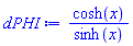 cosh(x)/sinh(x)