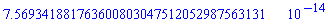 0.7569341881763600803047512052987563131e-13