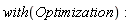 with(Optimization):