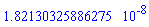 0.182130325886275e-7