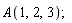 A(1, 2, 3);