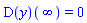 (D(y))(infinity) = 0