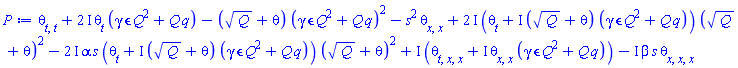 diff(diff(theta(x, t), t), t)+(2*I)*(diff(theta(x, t), t))*(Q^2*epsilon*gamma+Q*q)-(Q^(1/2)+theta(x, t))*(Q^2*epsilon*gamma+Q*q)^2-s^2*(diff(diff(theta(x, t), x), x))+(2*I)*(diff(theta(x, t), t)+I*(Q^(1/2)+theta(x, t))*(Q^2*epsilon*gamma+Q*q))*(Q^(1/2)+theta(x, t))^2-(2*I)*alpha*s*(diff(theta(x, t), t)+I*(Q^(1/2)+theta(x, t))*(Q^2*epsilon*gamma+Q*q))*(Q^(1/2)+theta(x, t))^2+I*(diff(diff(diff(theta(x, t), t), x), x)+I*(diff(diff(theta(x, t), x), x))*(Q^2*epsilon*gamma+Q*q))-I*beta*s*(diff(diff(diff(theta(x, t), x), x), x))