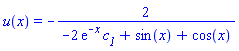 u(x) = -2/(-2*exp(-x)*c__1+sin(x)+cos(x))