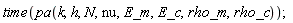 time(pa(k, h, N, nu, E_m, E_c, rho_m, rho_c))