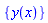 {y(x)}