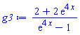 (2+2*exp(4*x))/(exp(4*x)-1)