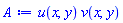 u(x, y)*v(x, y)