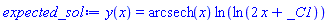 y(x) = arcsech(x)*ln(ln(2*x+_C1))