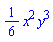 (1/6)*x^2*y^3