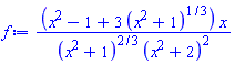(x^2-1+3*(x^2+1)^(1/3))*x/((x^2+1)^(2/3)*(x^2+2)^2)