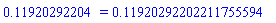 .11920292204 = .11920292202211755594