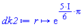 proc (r) options operator, arrow; exp(((5/6)*I)*Pi) end proc