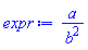 a/b^2