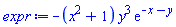 -(x^2+1)*y^3*exp(-x-y)