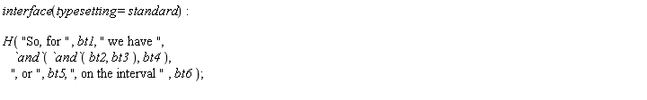 interface(typesetting = standard):