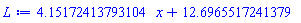 HFloat(4.151724137931035)*x+HFloat(12.69655172413793)