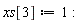 xs[3] := 1: