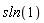 sln(1)