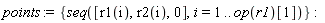 points := {seq([r1(i), r2(i), 0], i = 1 .. op(r1)[1])}: