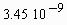 3.45*10^(-9)